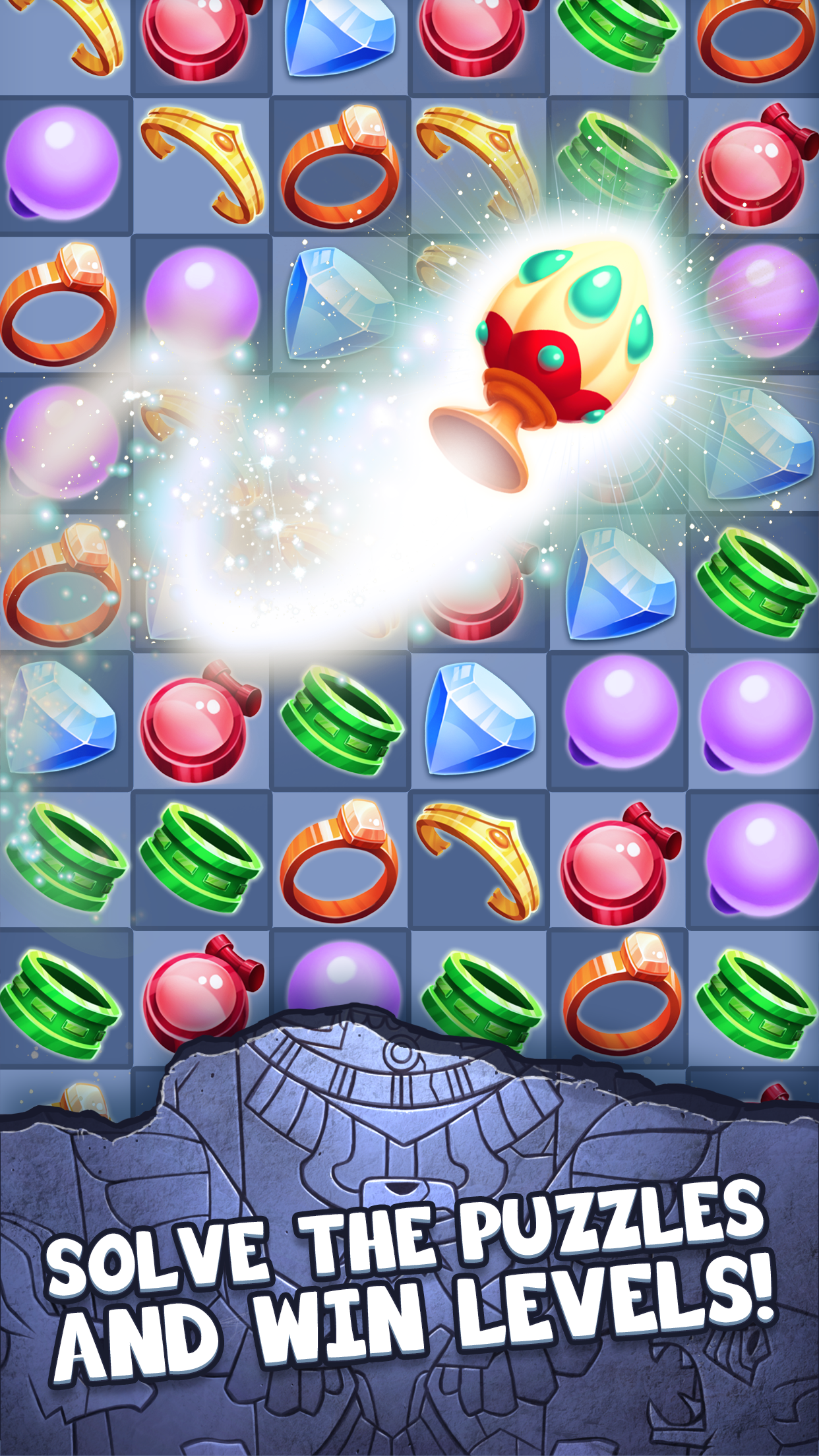 Lost Treasure Match 3 ภาพหน้าจอเกม