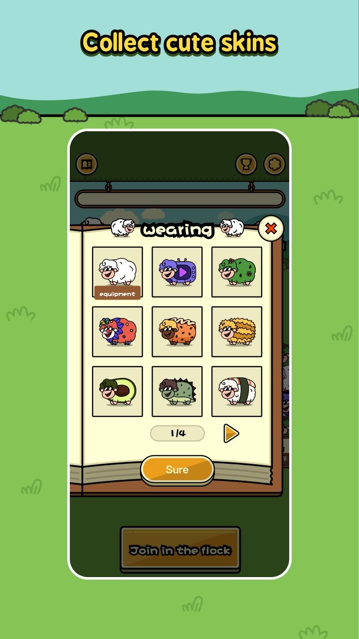 Screenshot of Sheep N Sheep: match 3 tiles