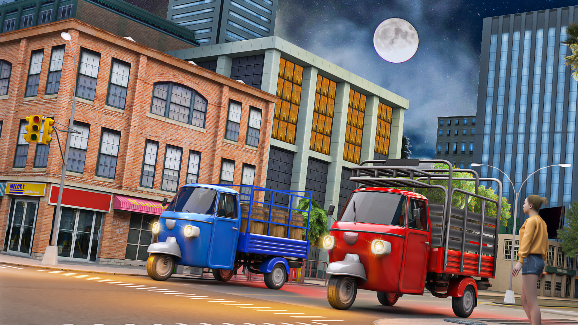 Screenshot of City Tuk Tuk Rickshaw Games 3D