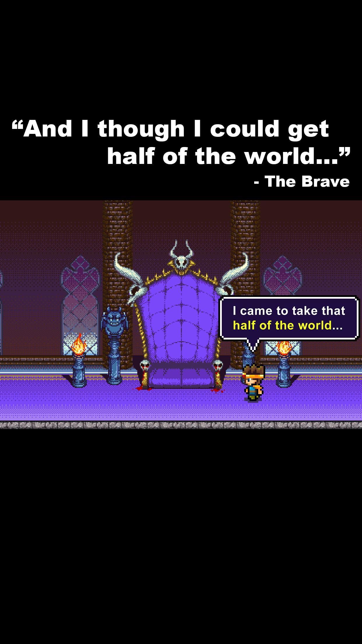 勇者「世界の半分くれるって言ったのに」 Game Screenshot