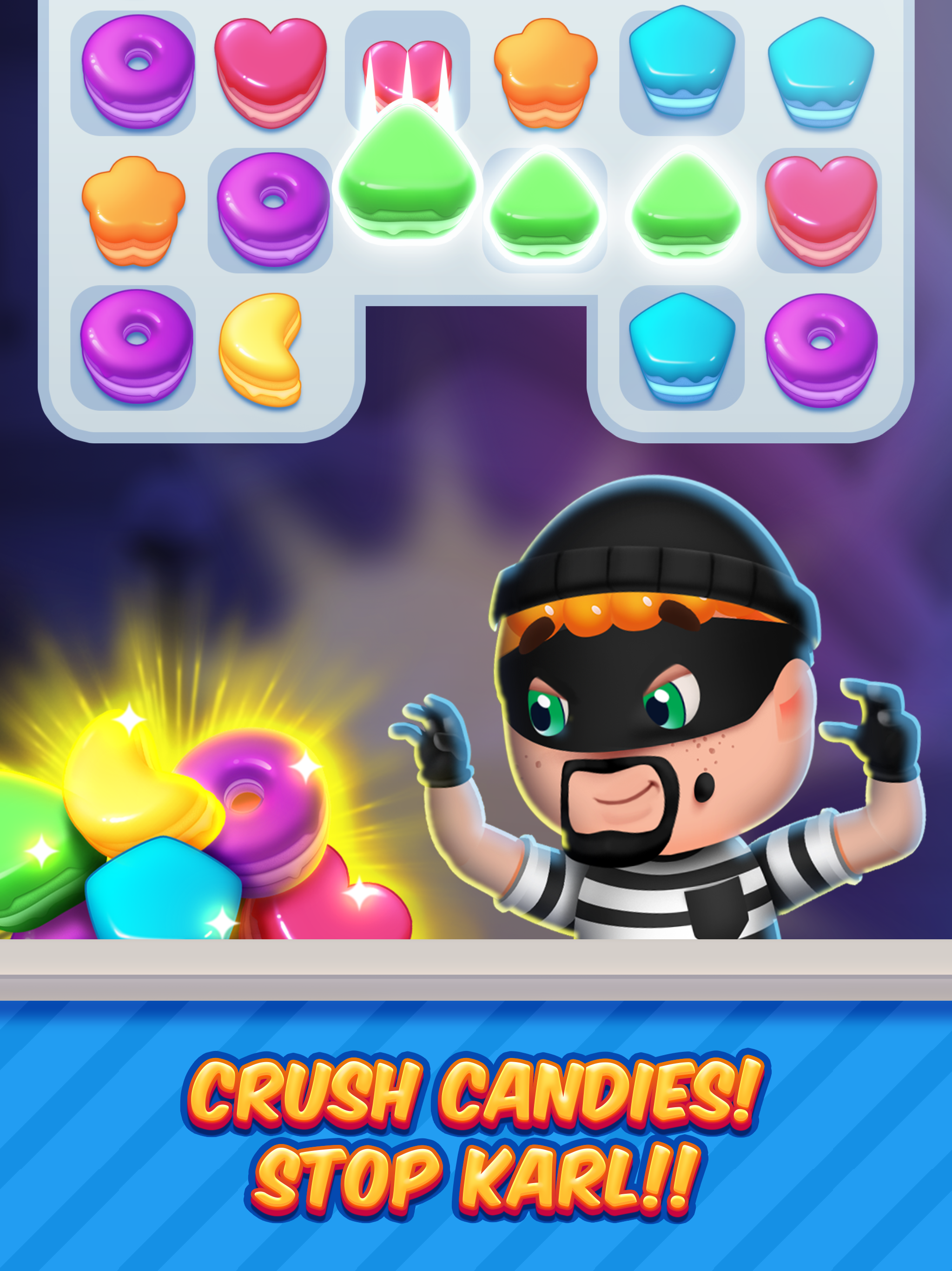 Cuplikan Layar Game Gummy Land - Match 3 Games