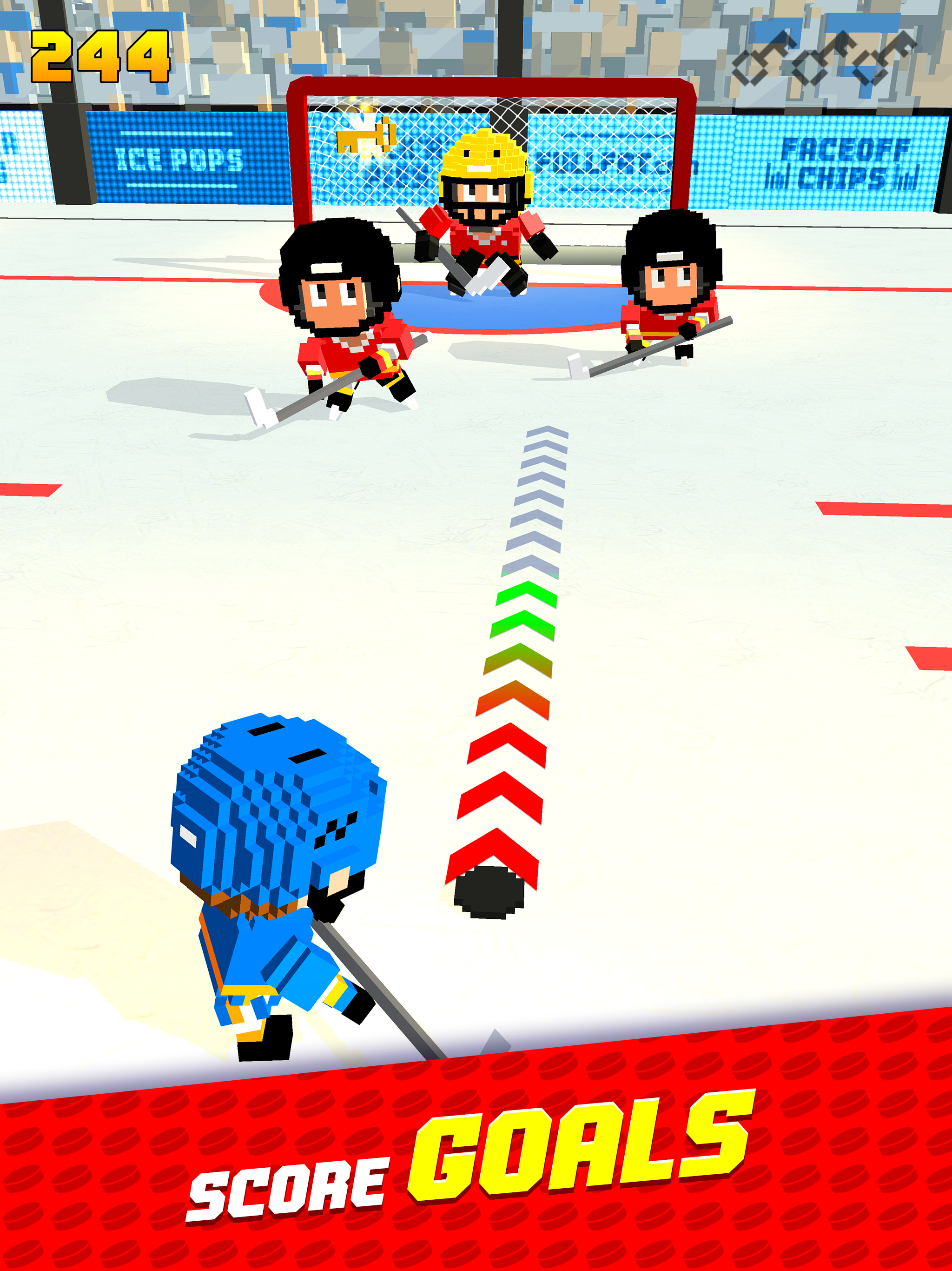 Blocky Hockey Game Screenshot