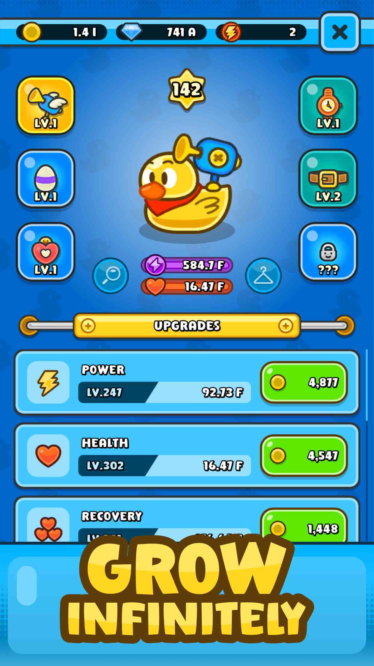 Rubber Duck: Idle Squad Game Game Screenshot