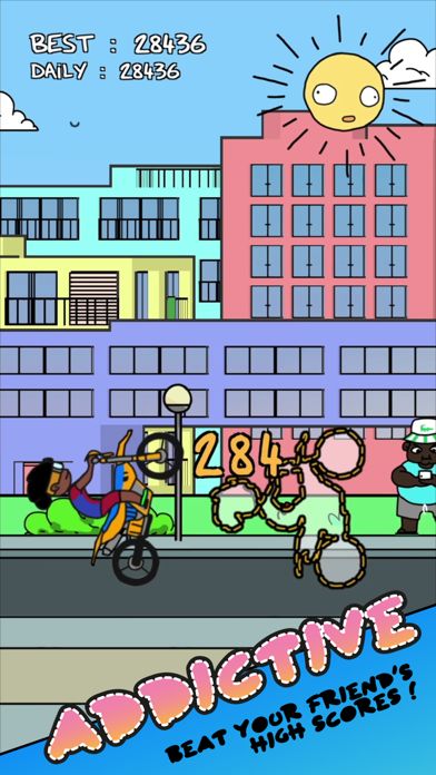 Summer Wheelie Game Screenshot