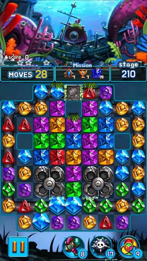 Jewel Kraken: Match3 puzzle遊戲截圖
