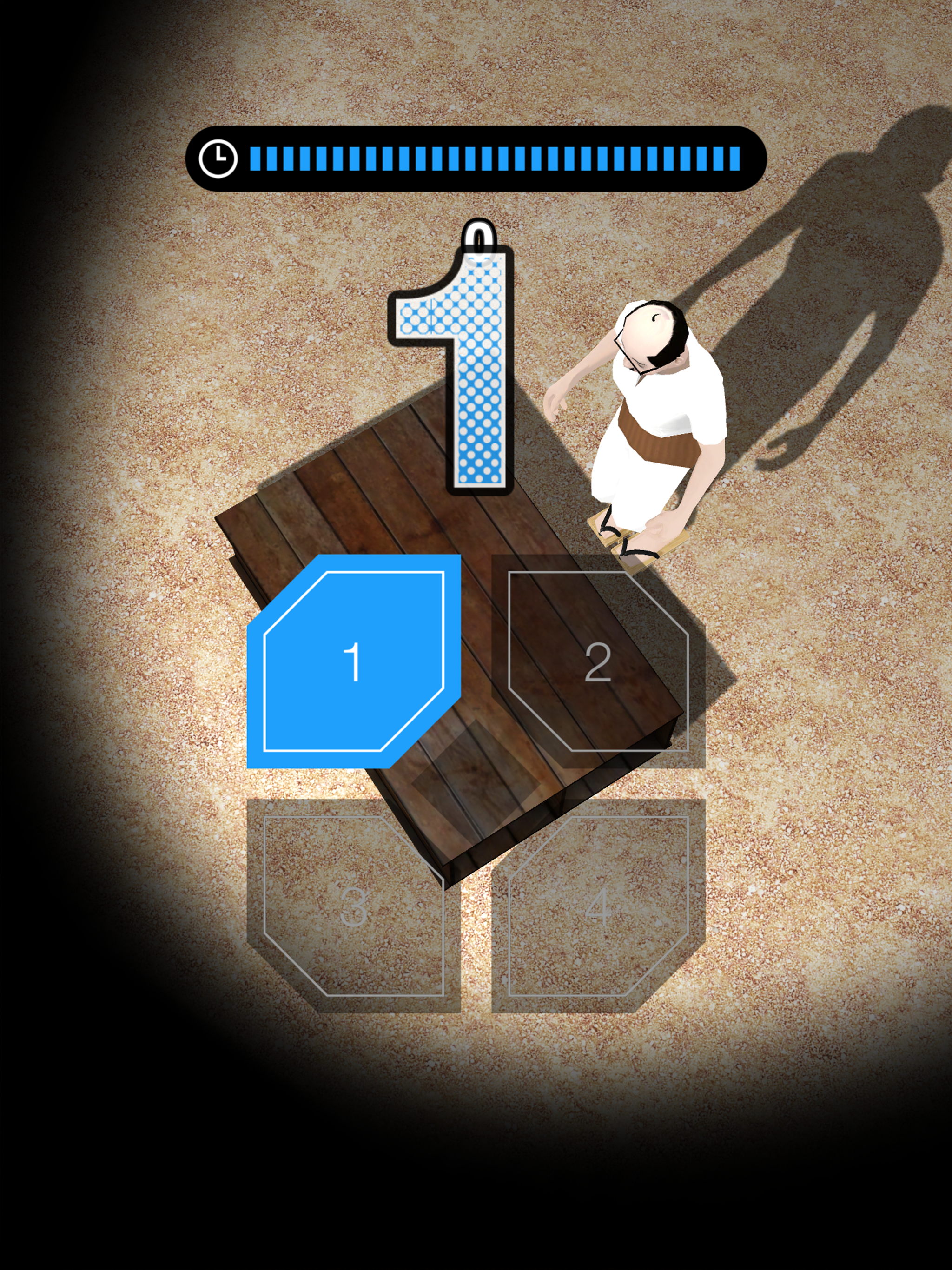 Screenshot of Supersonic Stepping Exercise