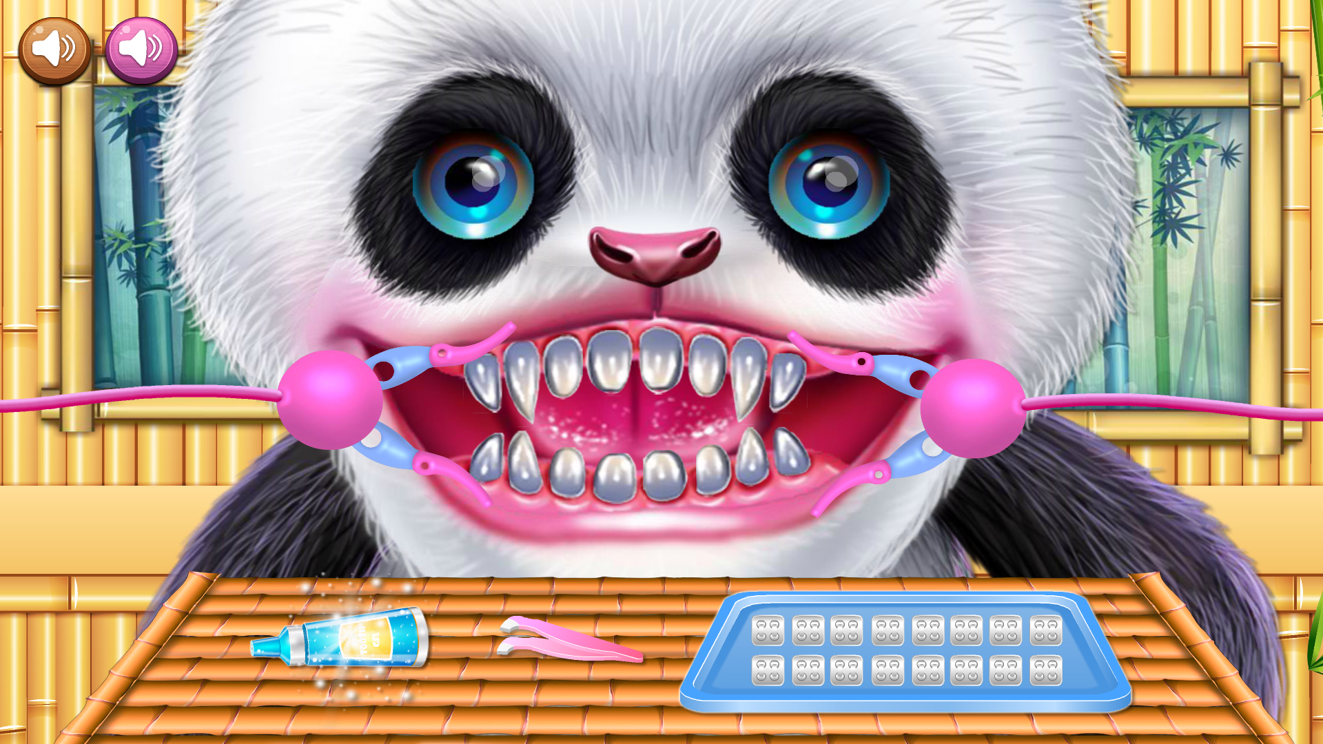Cute Little Panda Dentist Care screenshot game
