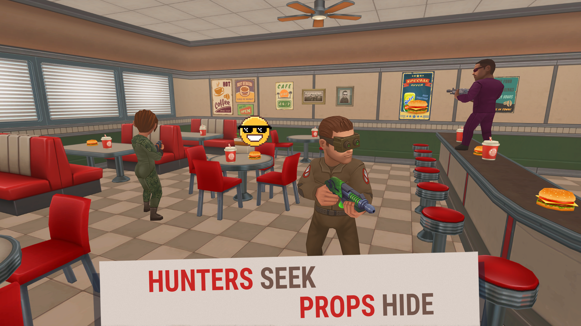 Hide Online - Hunters vs Props android iOS apk download for free