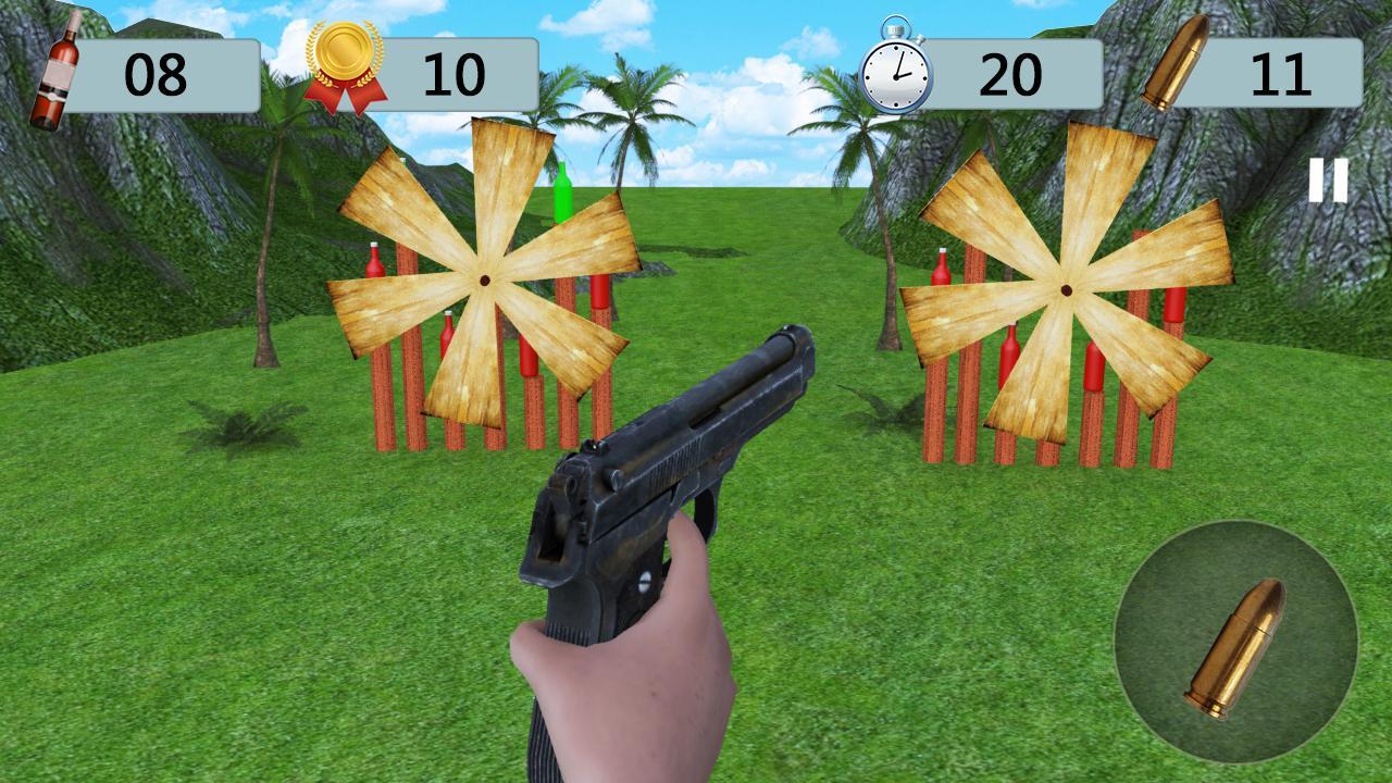 Скриншот игры Bottle Shoot Expert