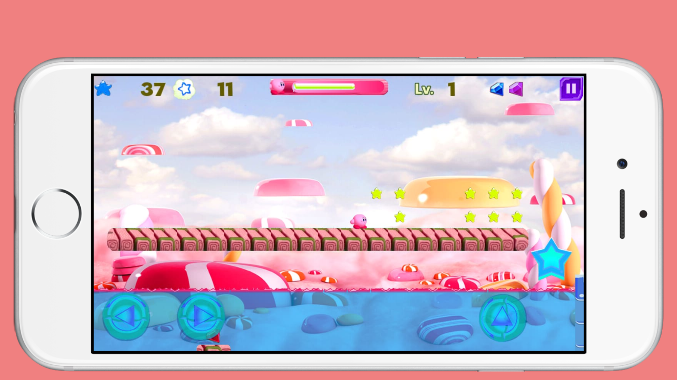 Screenshot of Super Kirbyi Adventure
