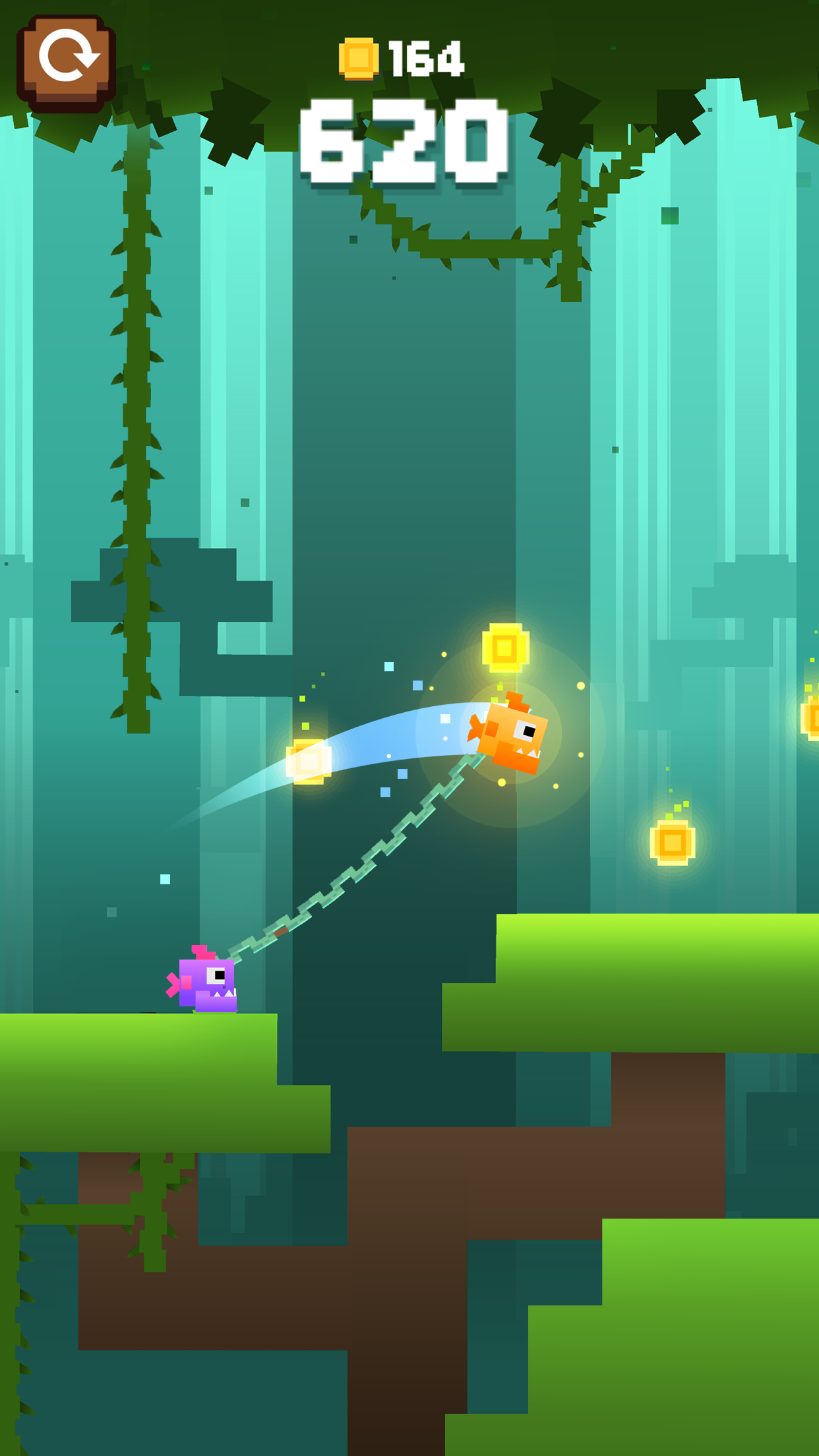 Cuplikan Layar Game Monkey Ropes