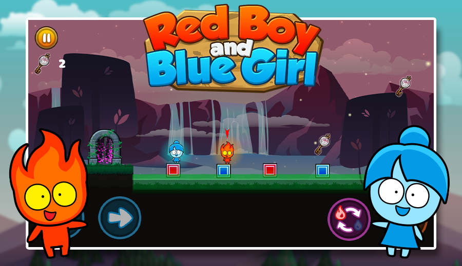 Screenshot 1 of Ragazzo rosso e ragazza blu - Forest Temple Maze 2 3.1