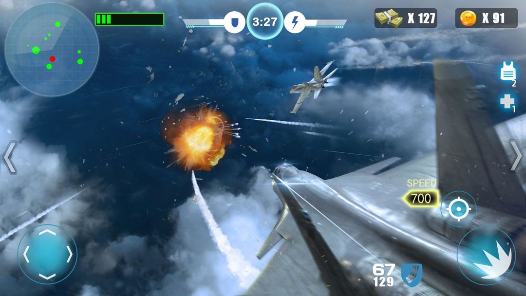 空中戰爭之雷霆射擊遊戲截圖