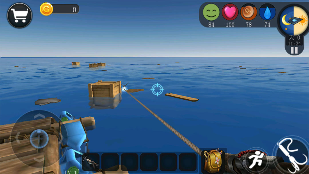 海洋生存模拟 게임 스크린 샷