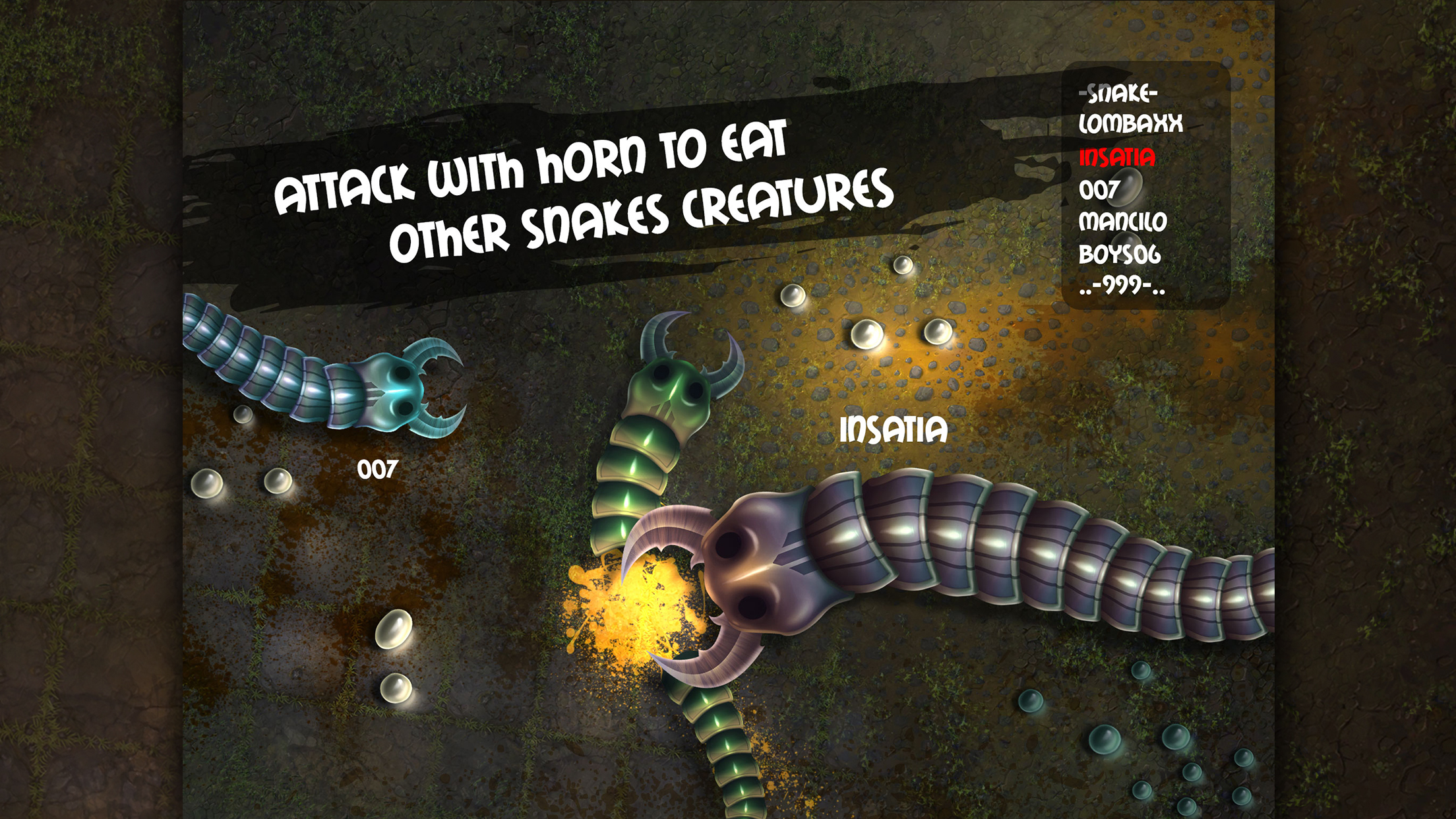 Insatiable.io -Slither Snakes Game Screenshot