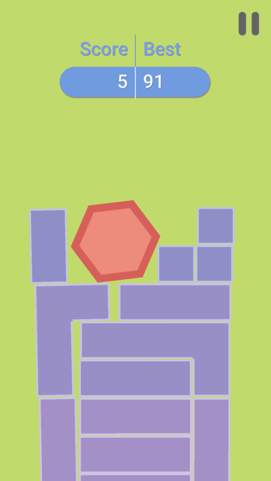Hexagon Tower Balance Blocks screenshot game