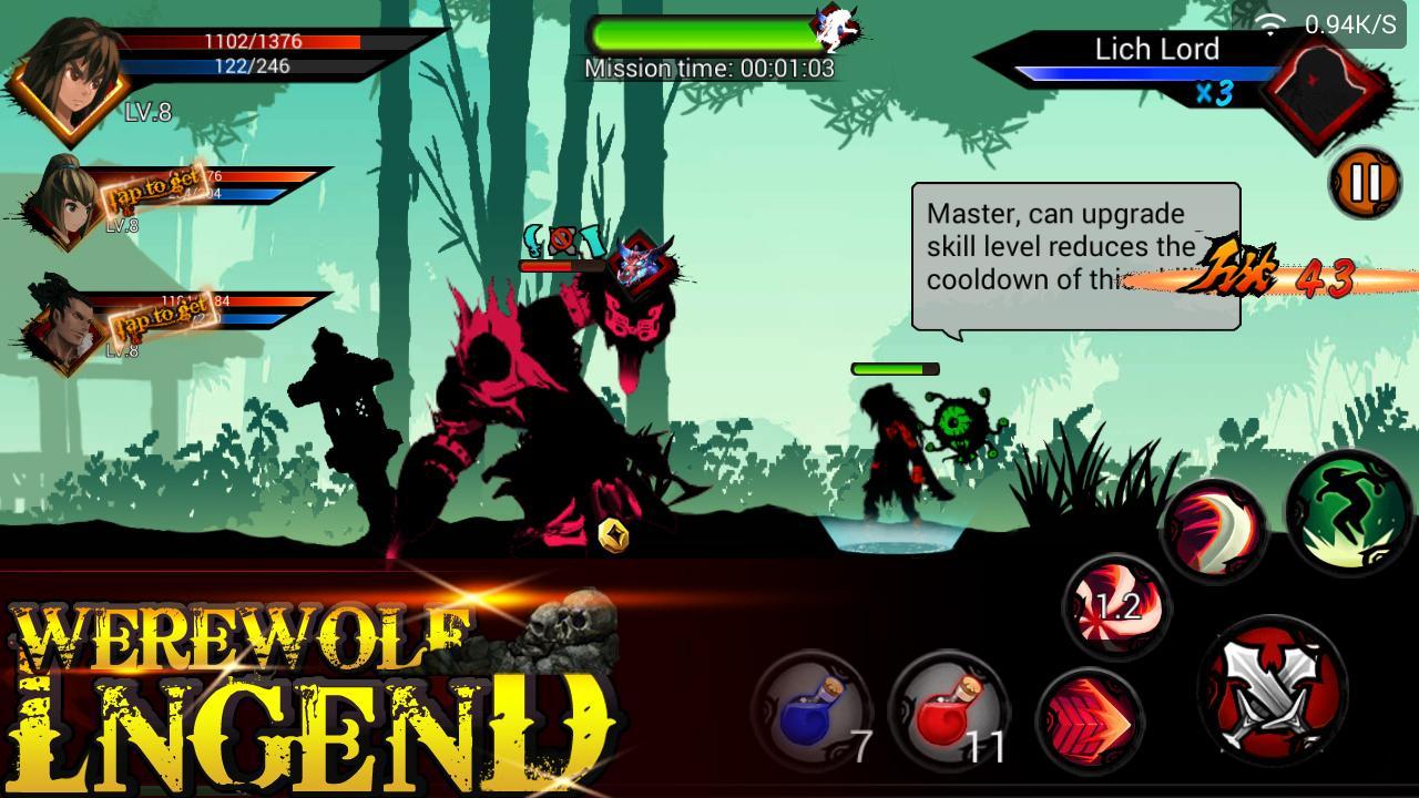 Werewolf Legend Game Screenshot