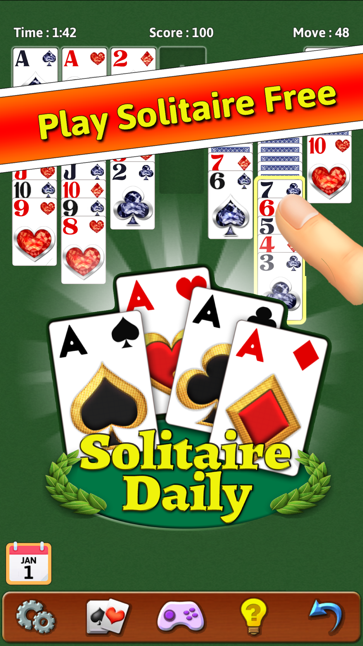 Solitaire Daily Game Screenshot