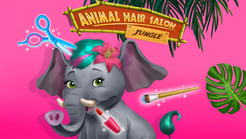 Jungle Animal Hair Salon Game Screenshot
