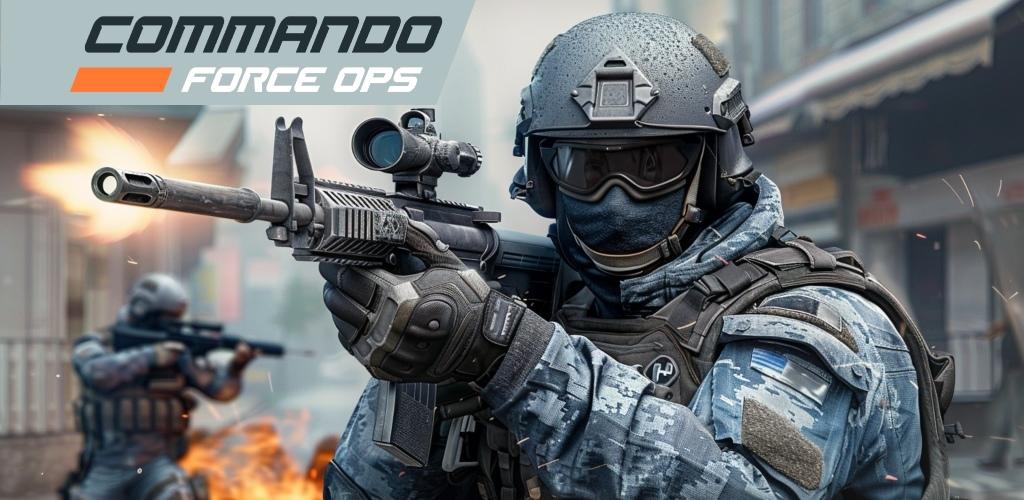 Banner of Commando Force Ops - gun games 