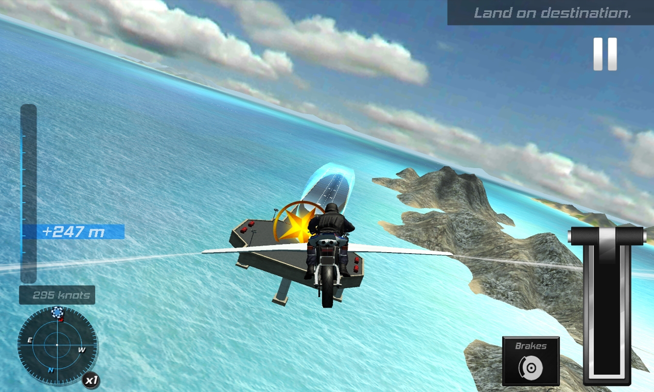 Flying SWAT Police Bike 3D Game Screenshot