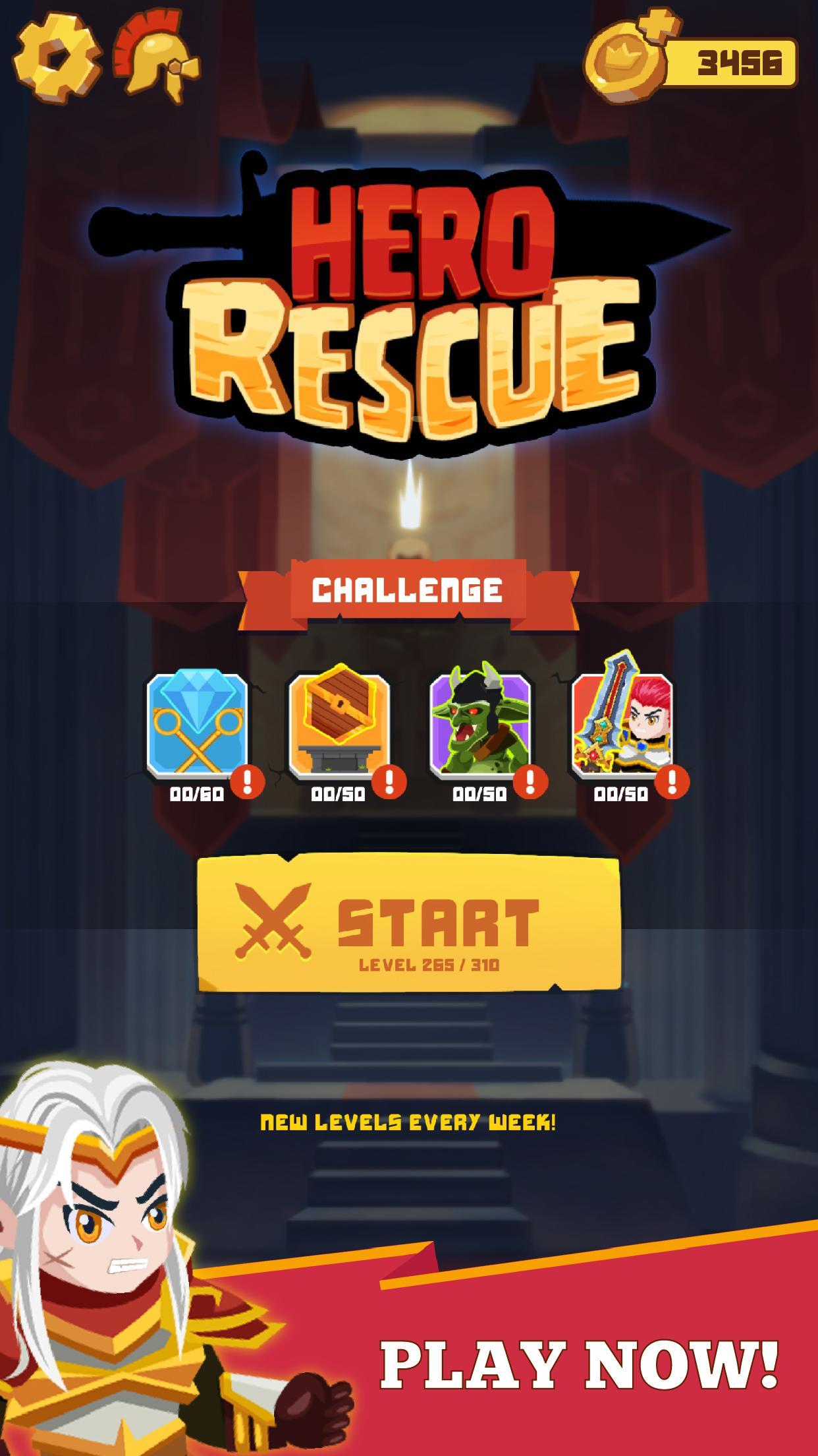 Hero Rescue Game Screenshot