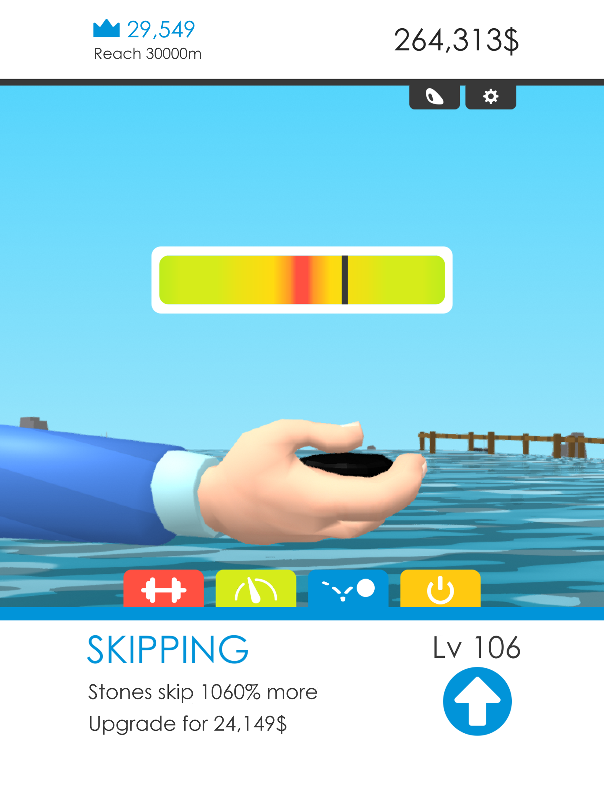 Stone Skimming Game Screenshot