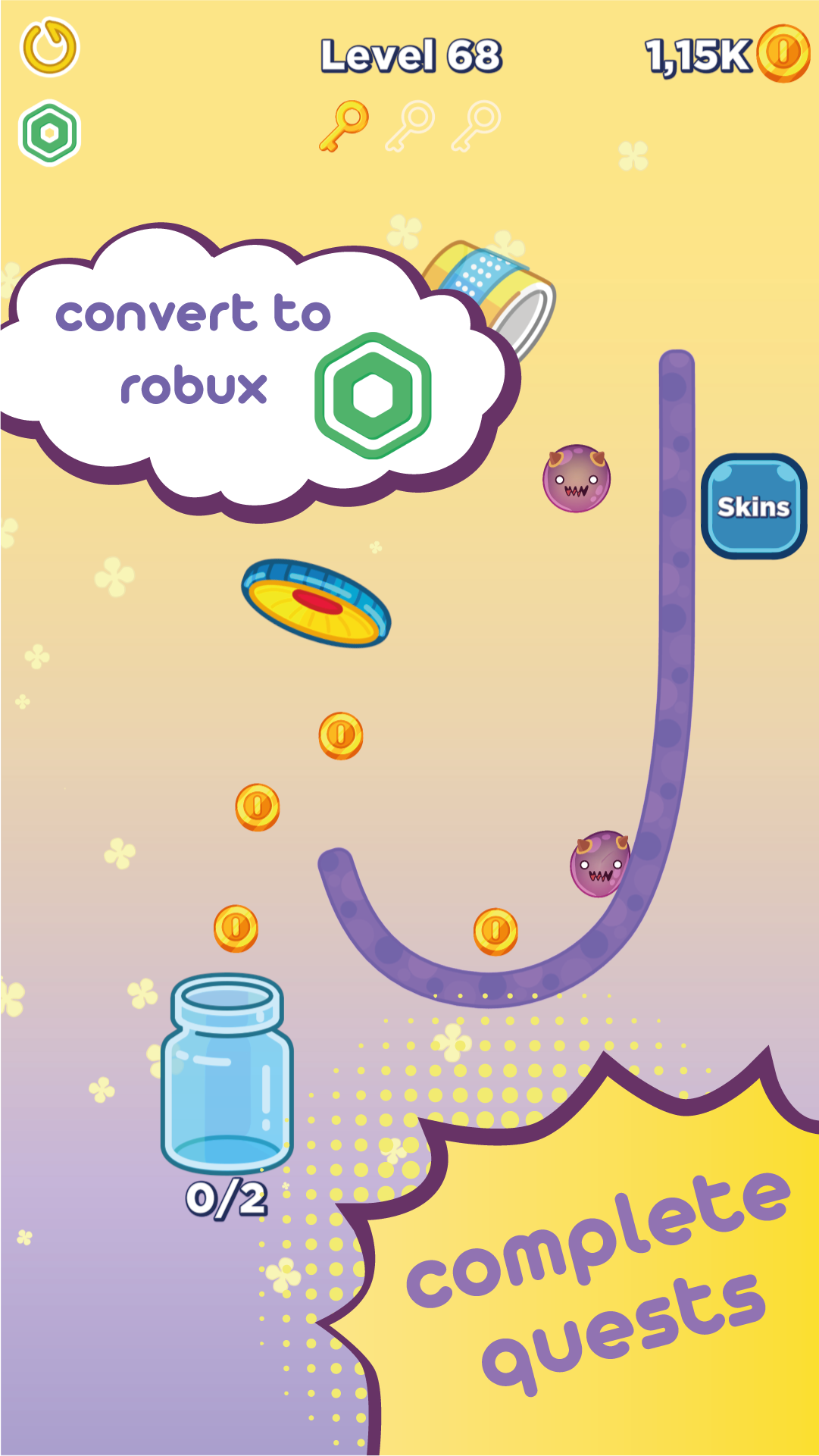 Screenshot of Bouncy Blobs - Free Robux - Roblominer