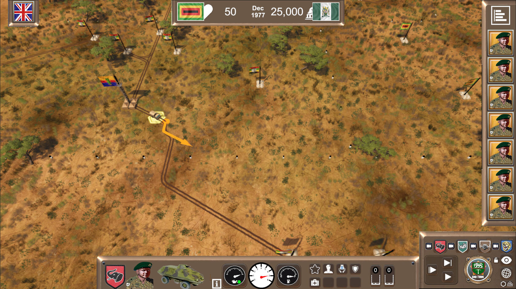 Rhodesia '72 screenshot game