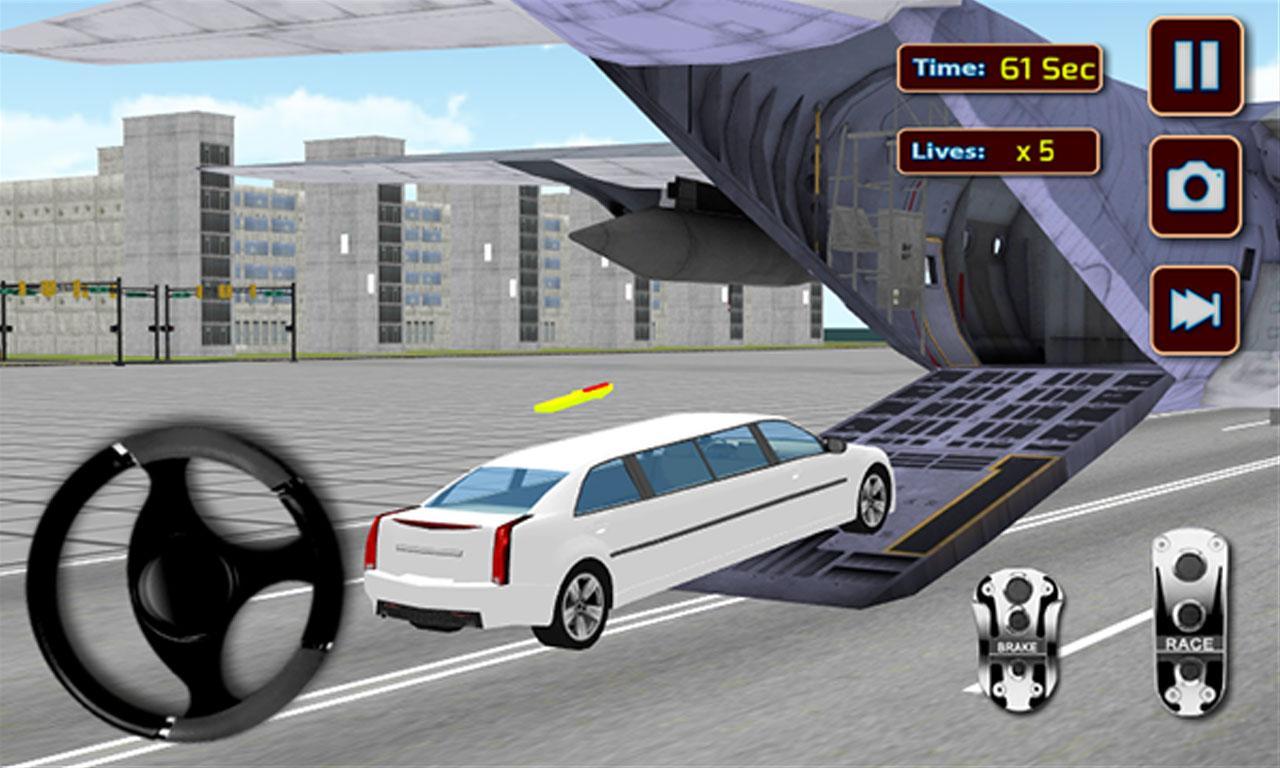 Cuplikan Layar Game 3D Limo Car Transporter : Air