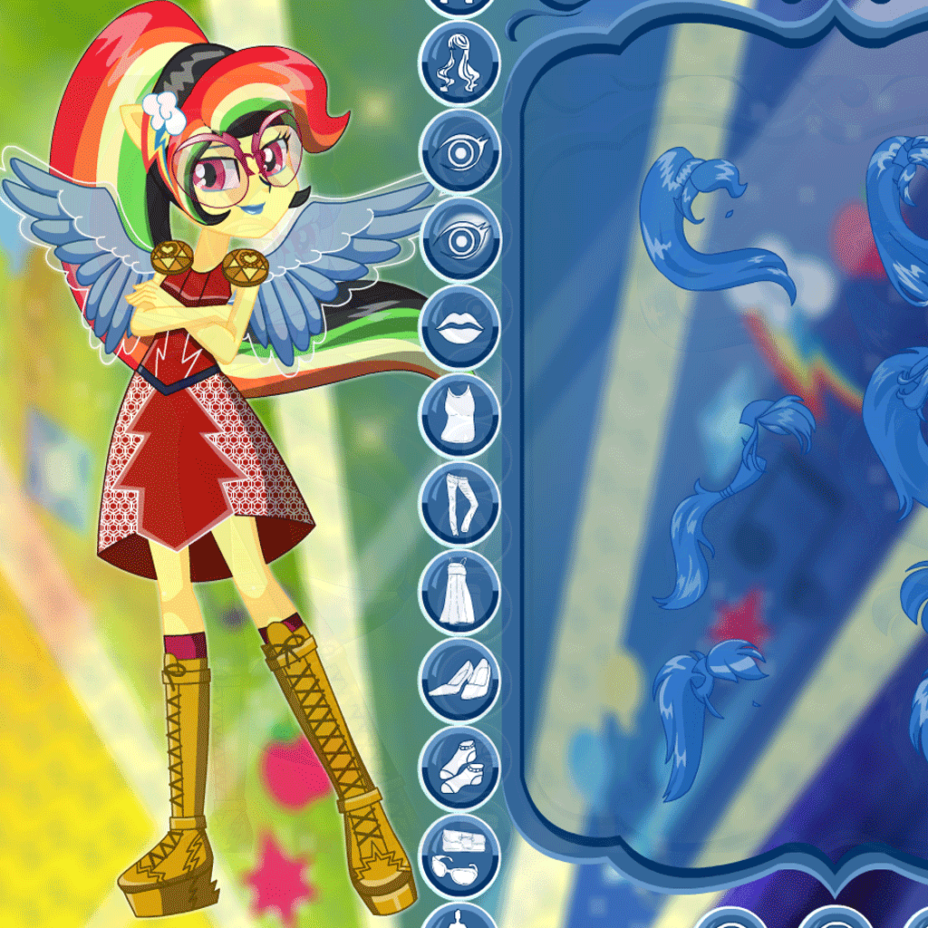 Dress up Rainbow Game Screenshot