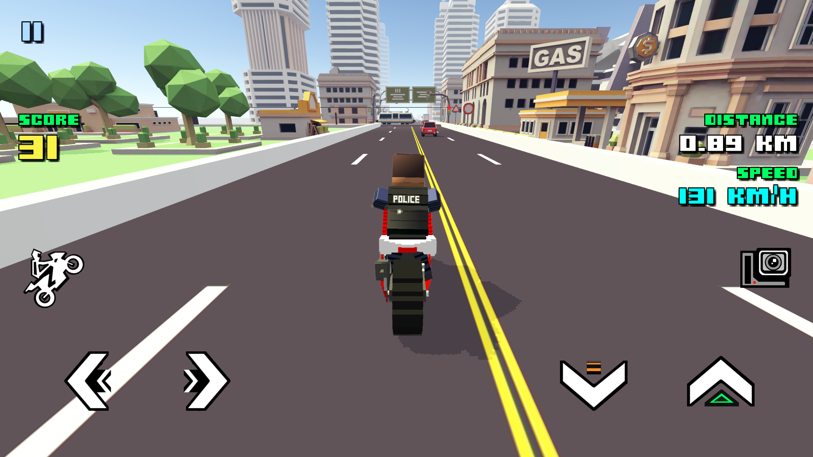 Blocky Moto Racing - バイクライダー ゲームのスクリーンショット