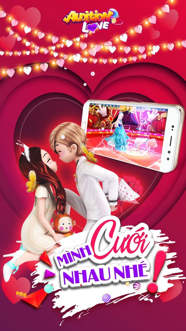 Au Love: Game nhảy thả thính ภาพหน้าจอเกม