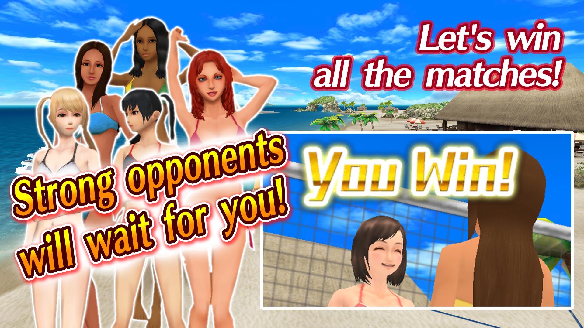 Beach Volleyball Paradise Game Screenshot