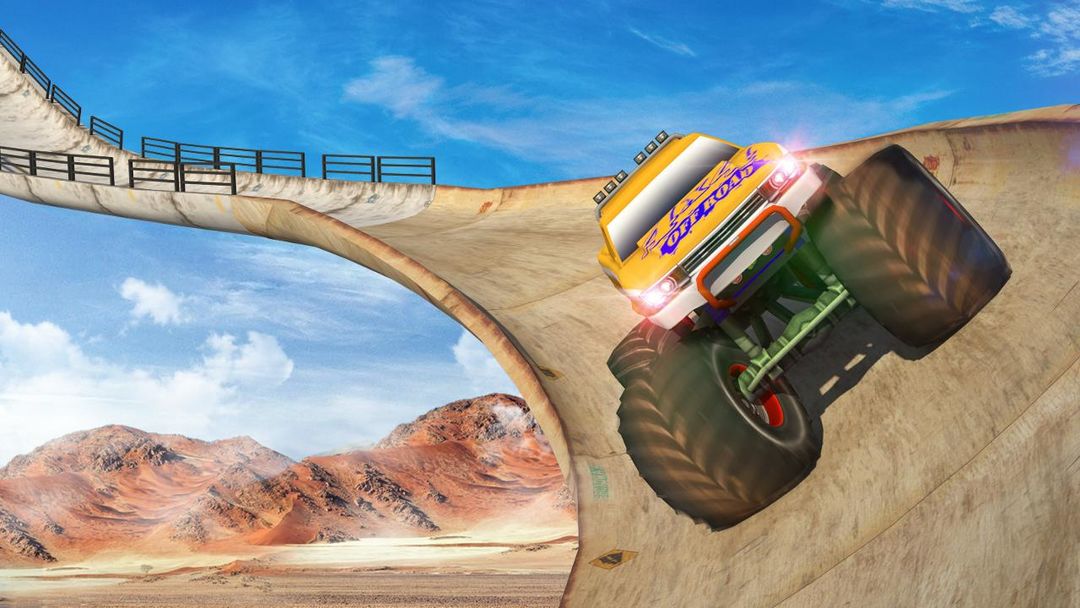 Vertical Ramp - Monster Truck Extreme Stunts 게임 스크린 샷