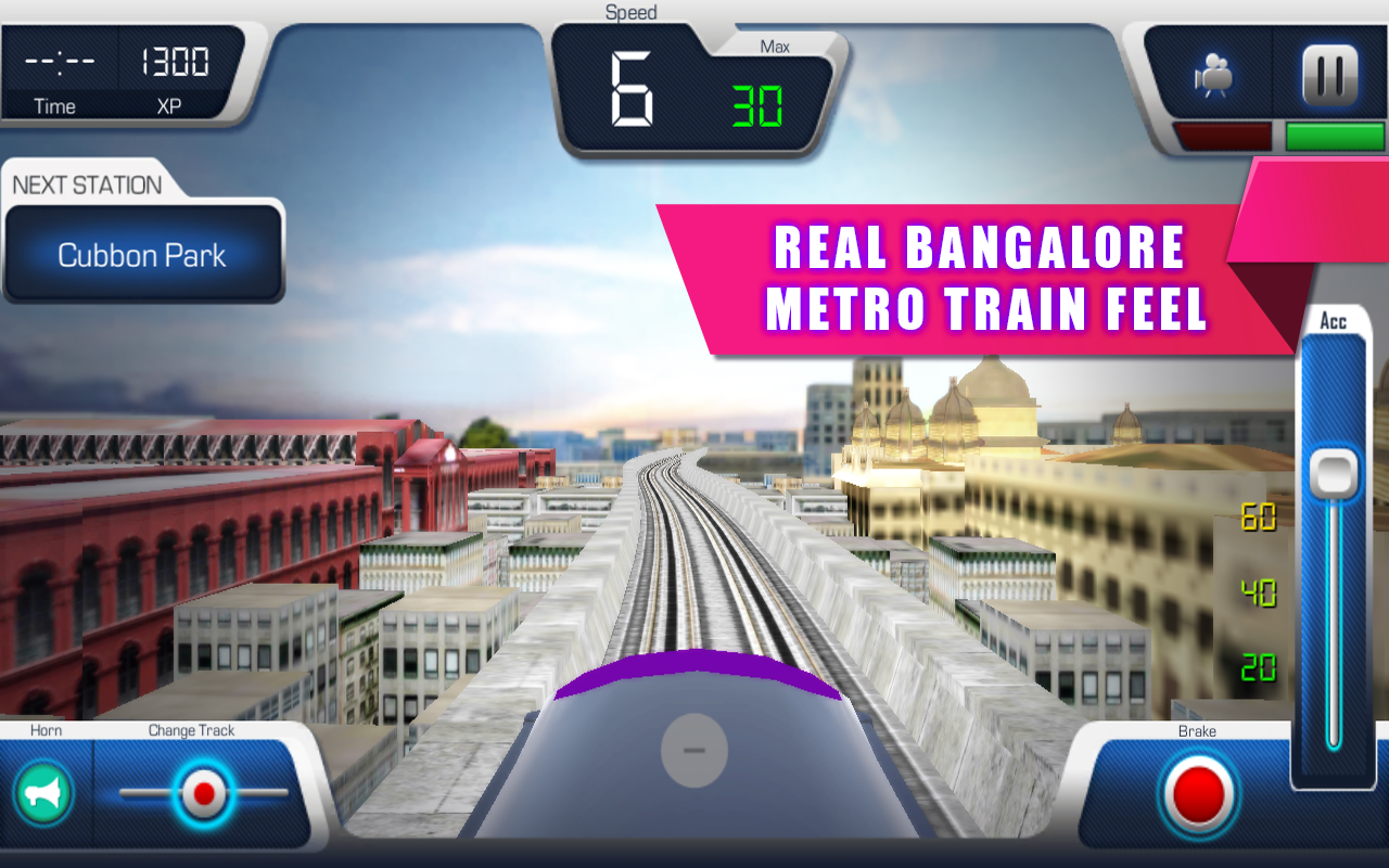 Screenshot of Bangalore Metro Train
