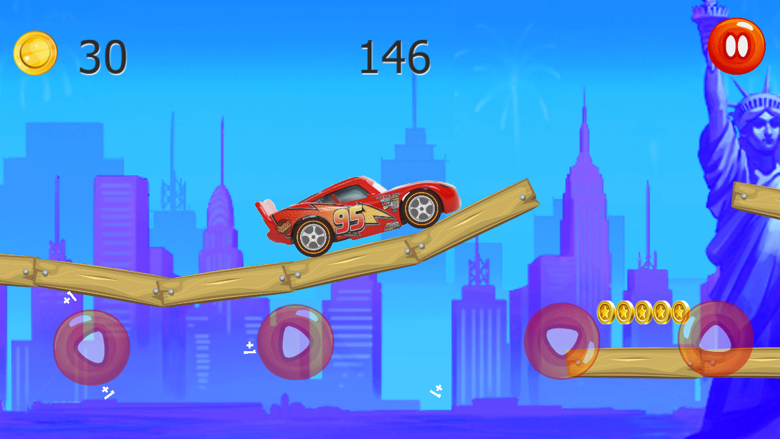 Ultimate Lightning Mcqueen Race Game Screenshot