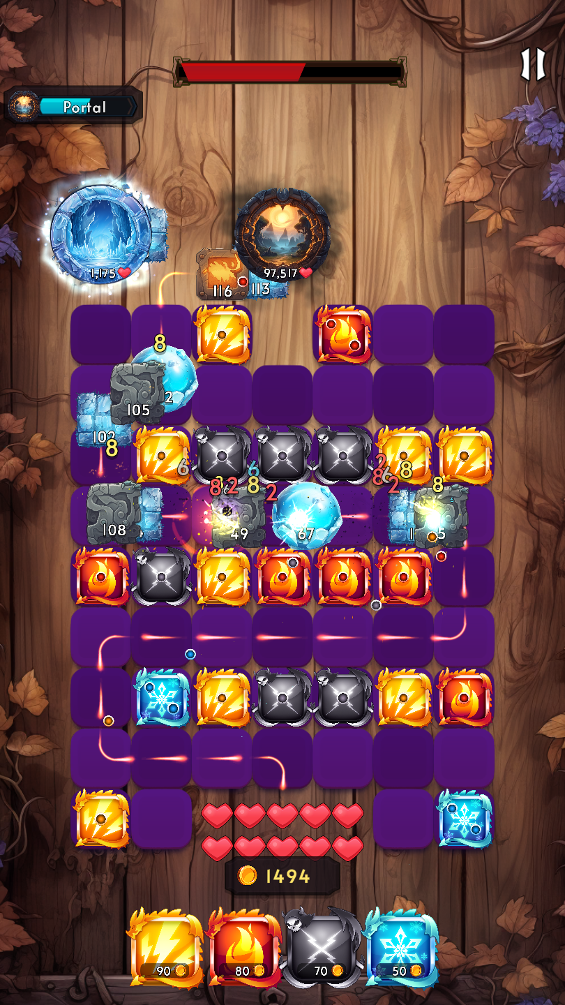 Dice VS Portals Tower Defense Game Screenshot