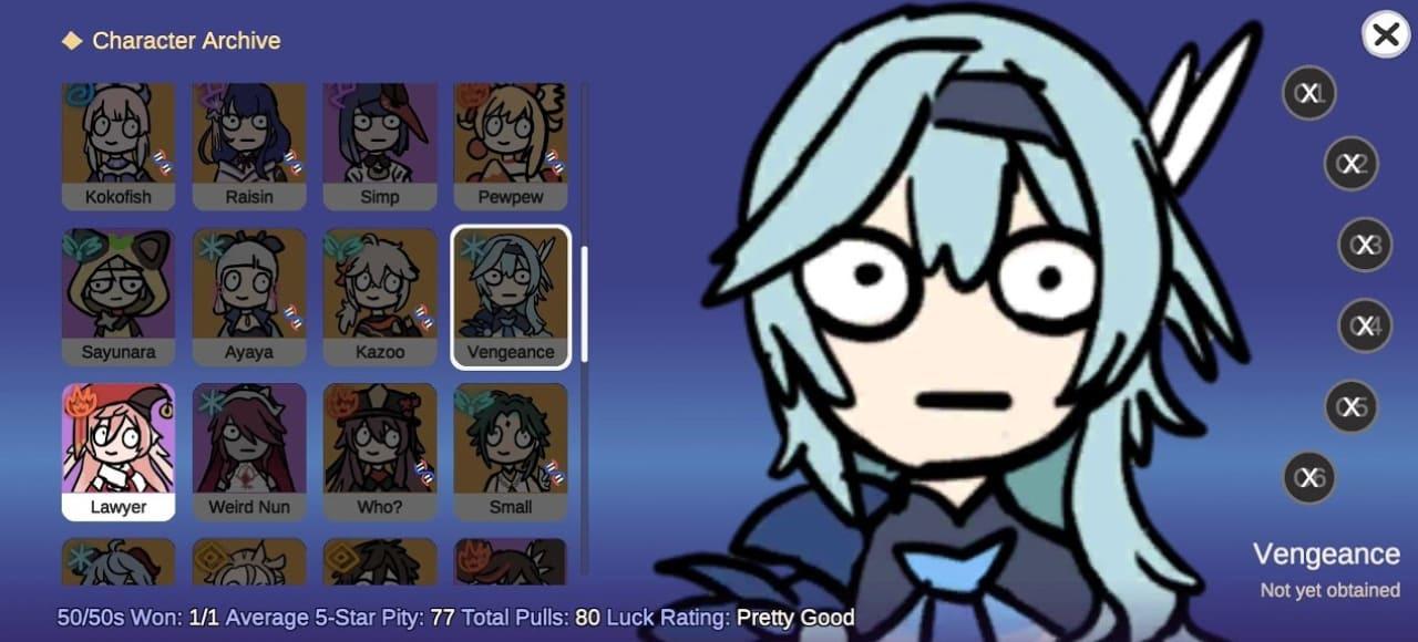 Silly Wisher for Genshin 2 Game Screenshot