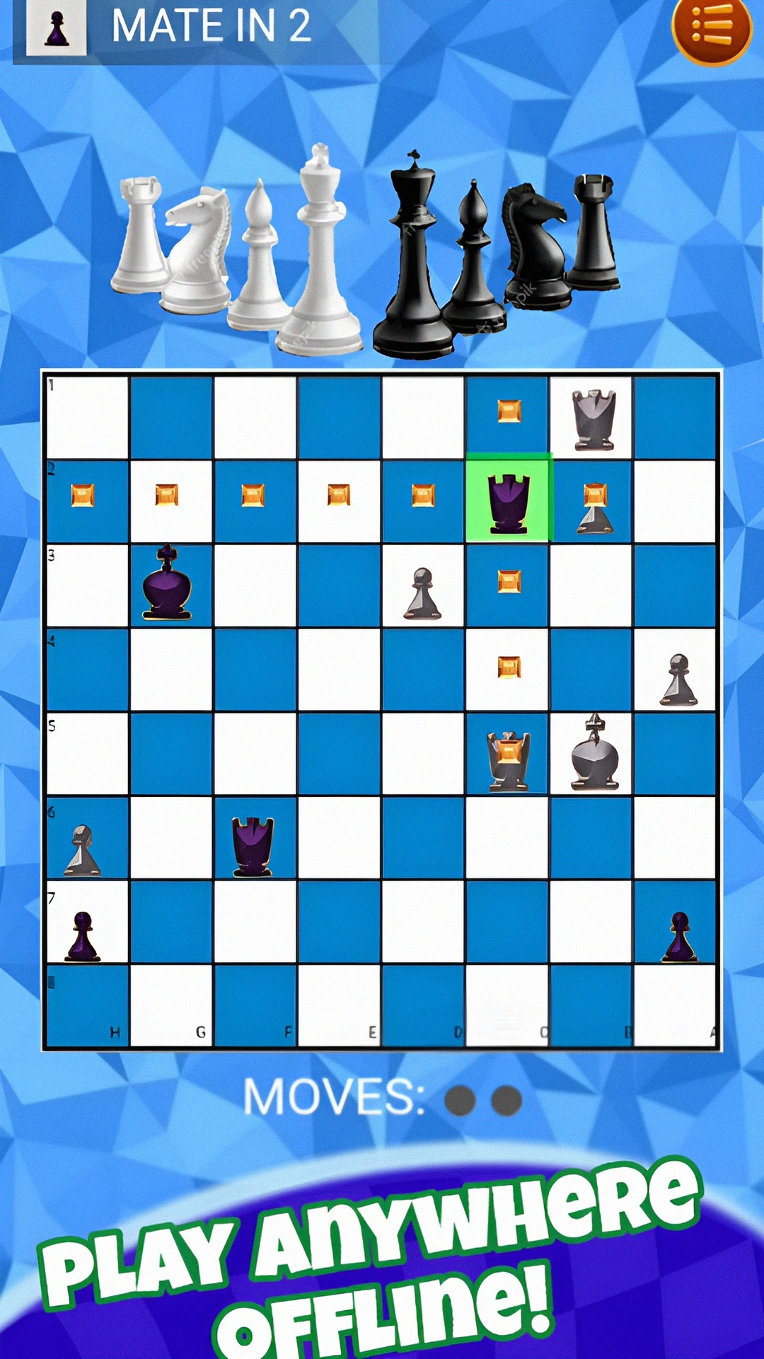 Screenshot of Mate in 1 Move: Chess Puzzle