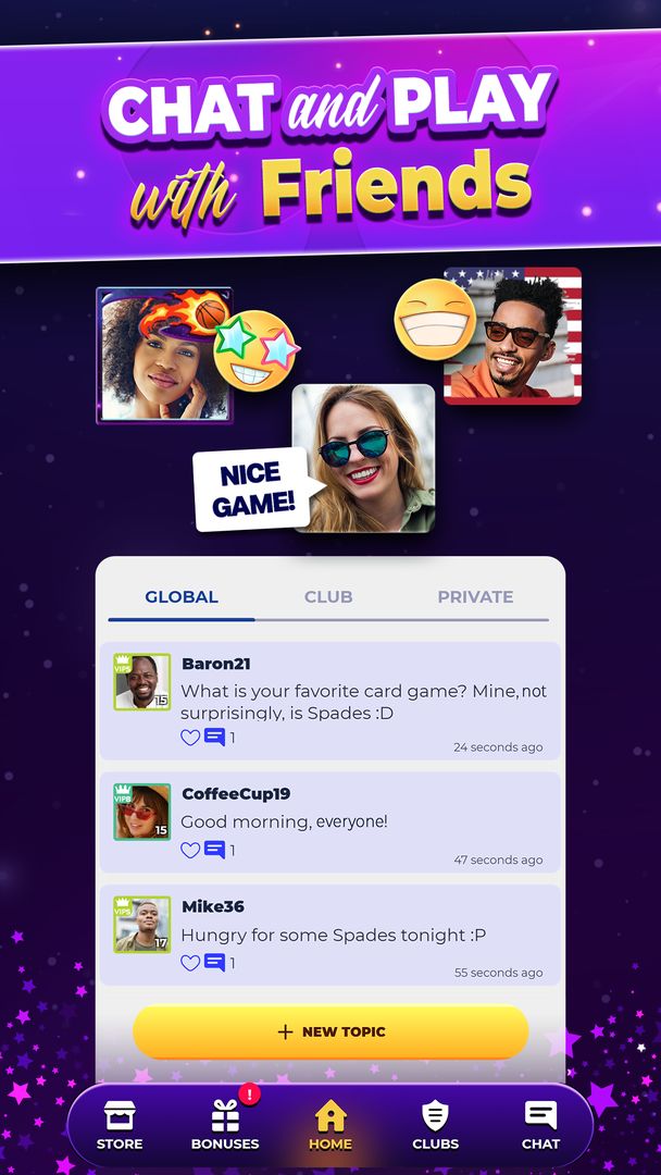 VIP Spades - Online Card Game screenshot game