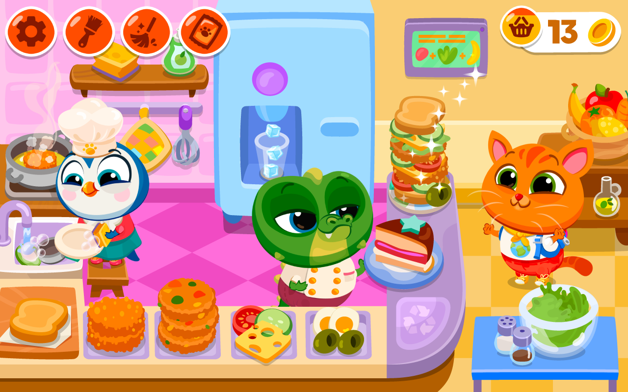 Bubbu School–สัตว์น่ารักของฉัน ภาพหน้าจอเกม