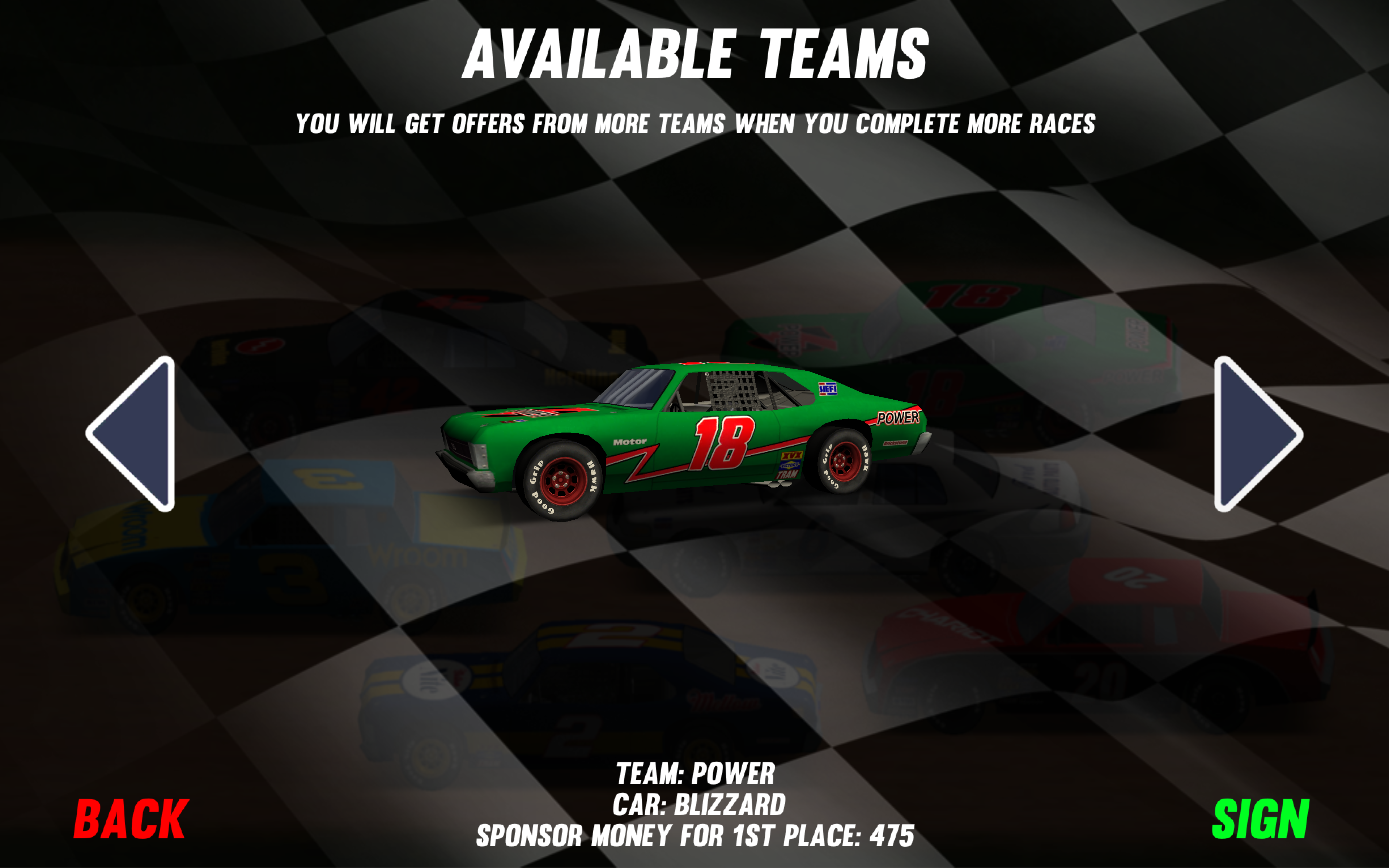 Dirt Track Stock Cars Game Screenshot