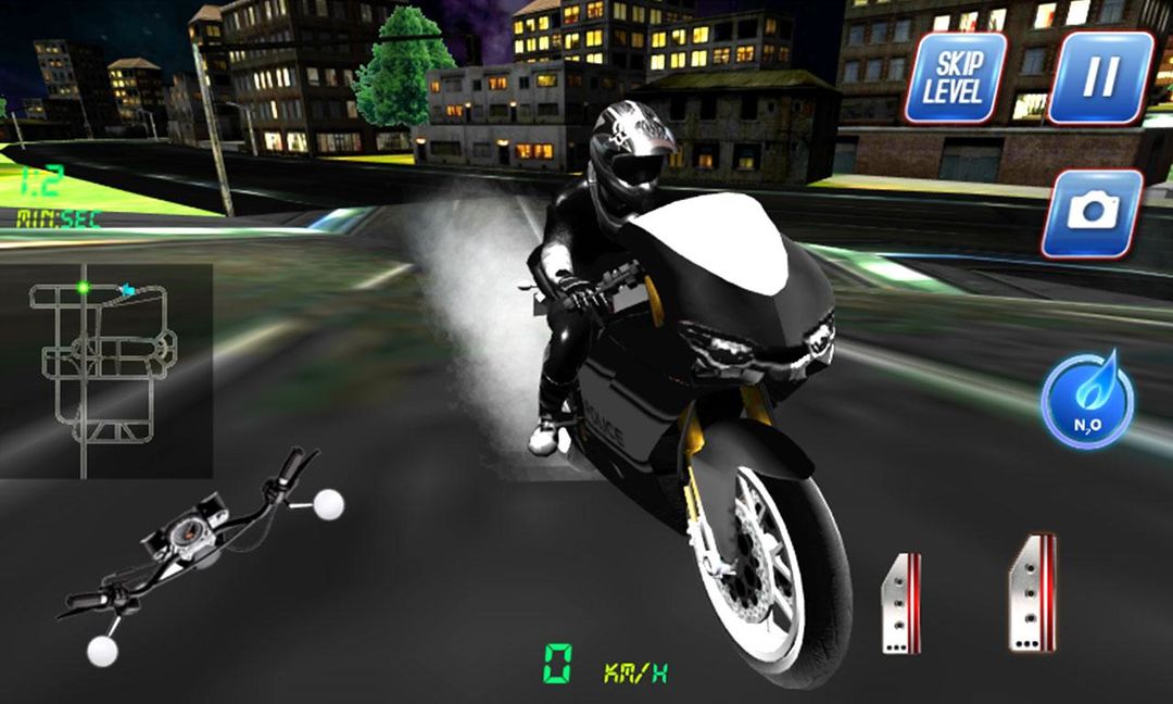 Screenshot of 3D Police Motorcycle Race 2016