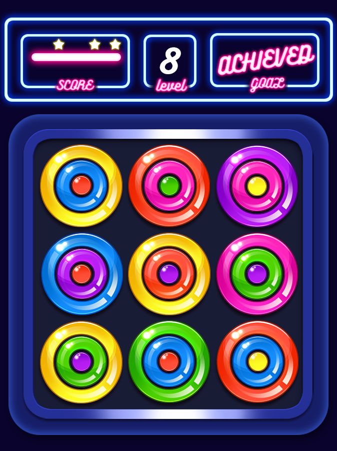 Color Rings Match The Circles Game Screenshot