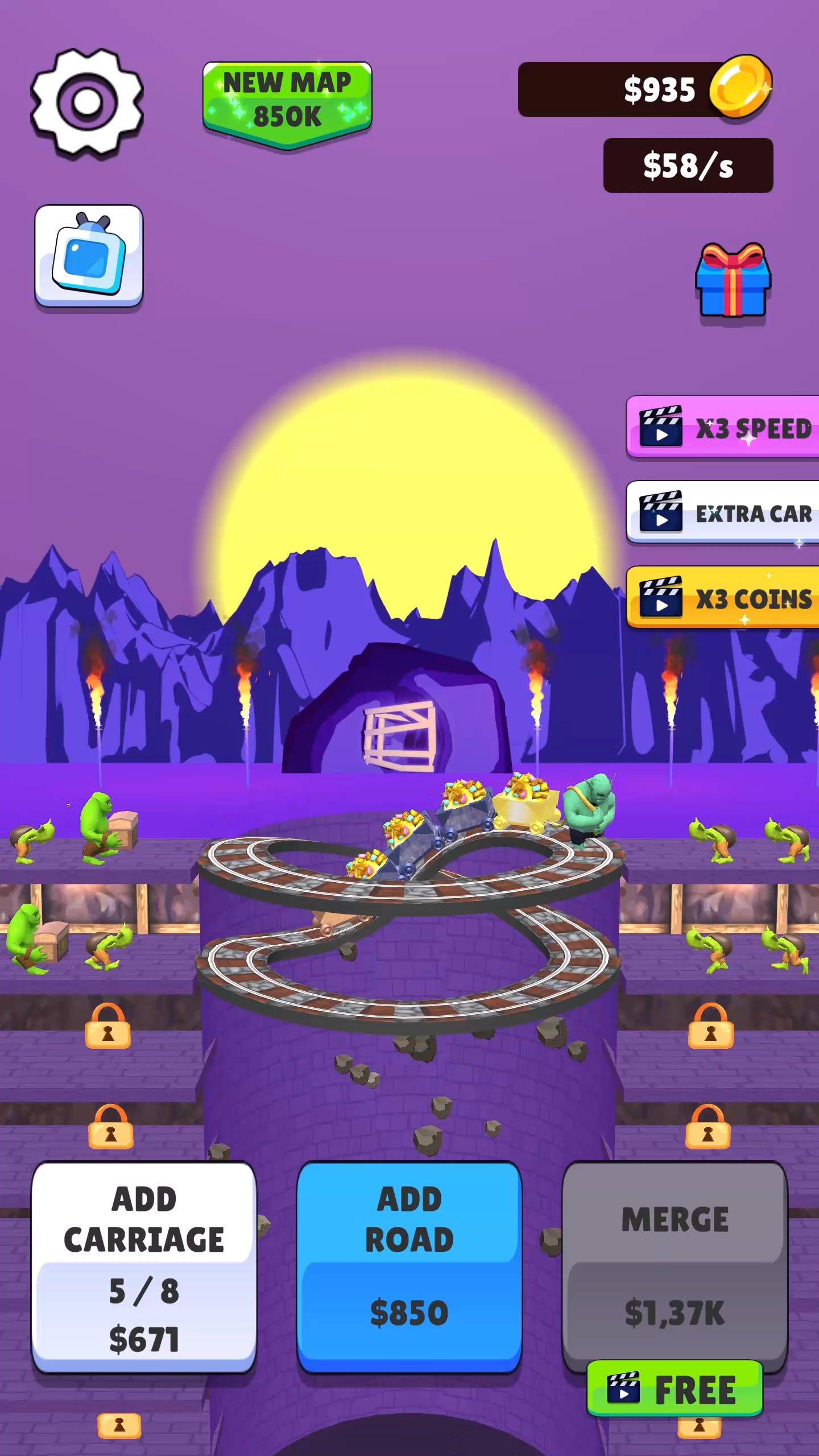 Screenshot of Goblin Train: Idle Tycoon