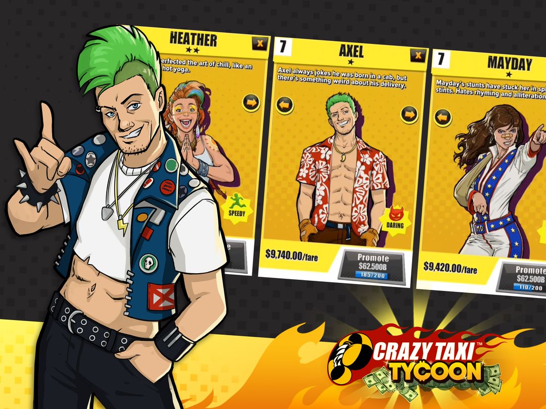 Screenshot of Crazy Taxi Idle Tycoon