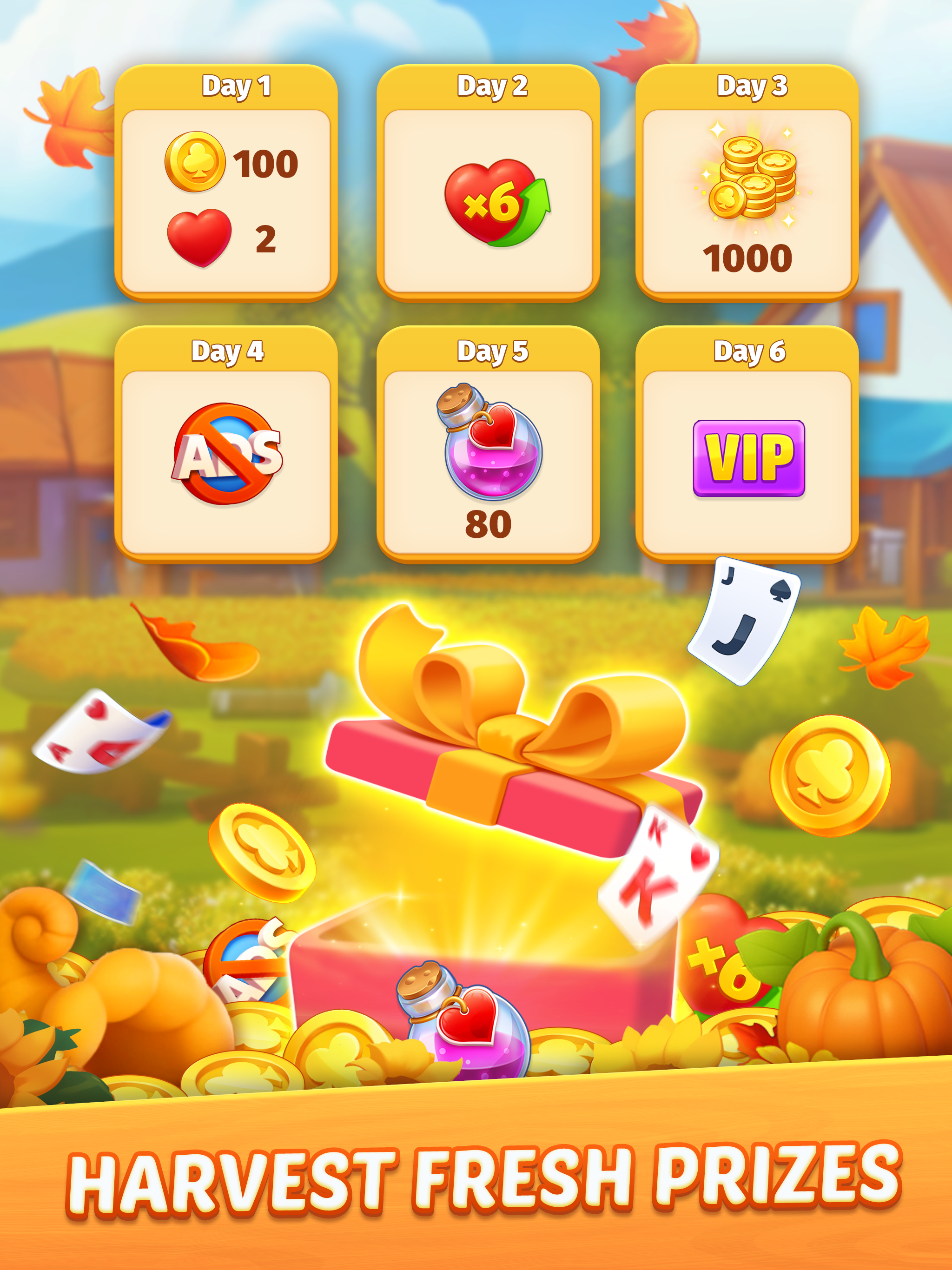 Solitaire Farm Adventure Game Screenshot