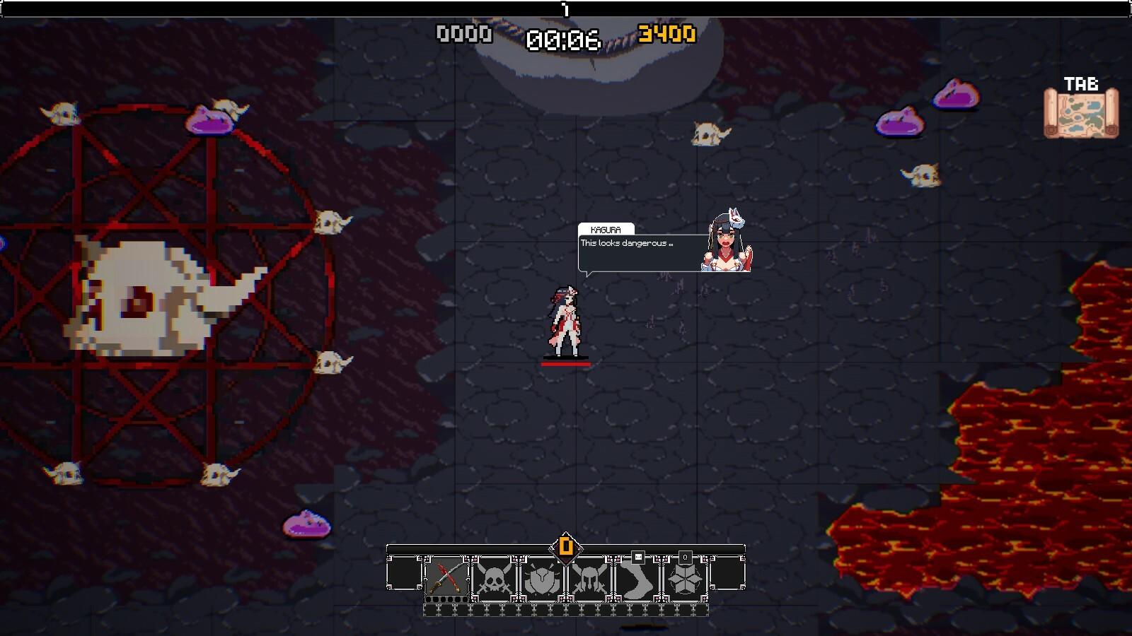 Kagura Survivors: Endless Night screenshot game