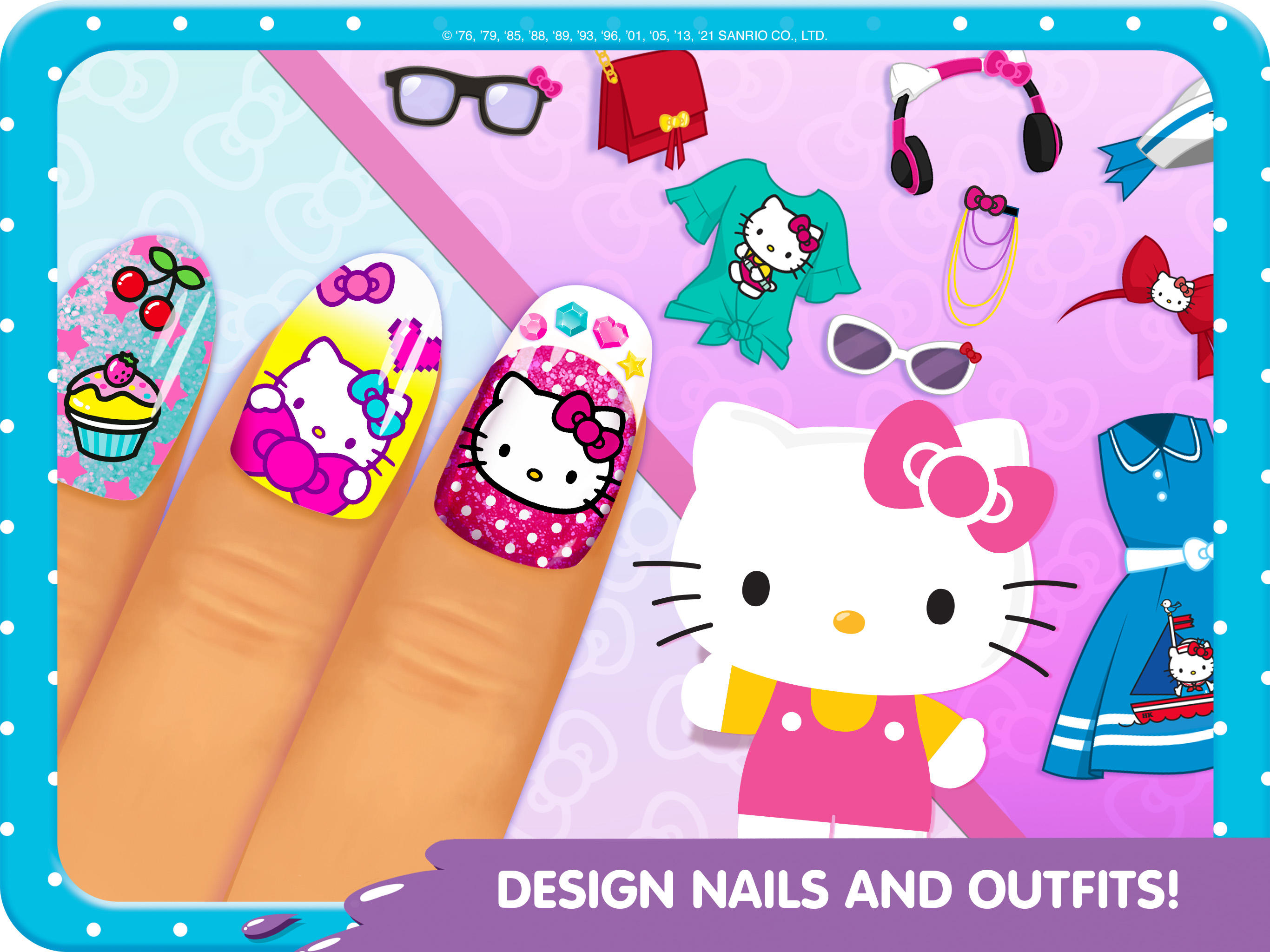 Hello Kitty Nail Salon Game Screenshot
